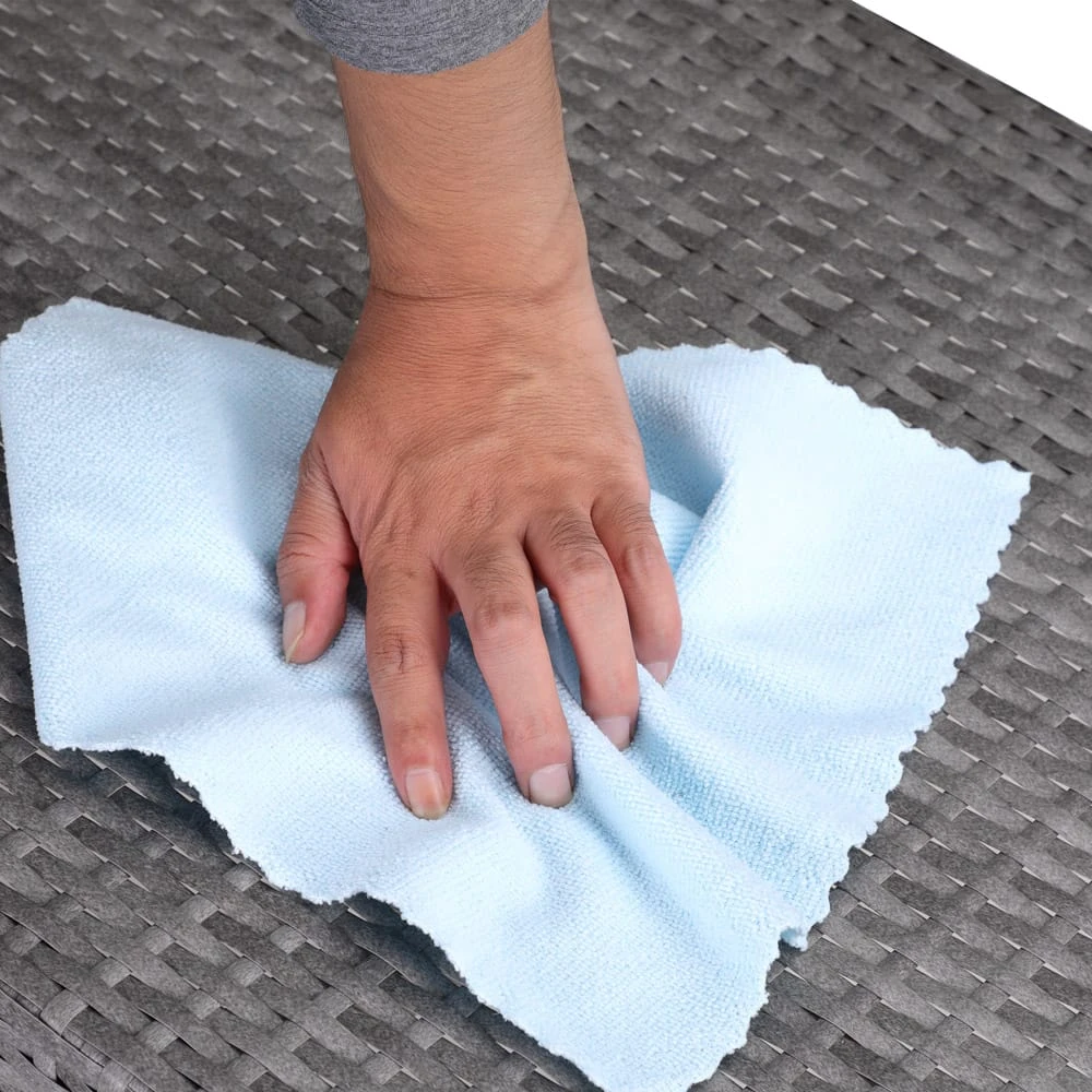 Polyrattan Gartenbank Grau 122x58x87cm 8 Polyrattan Gartenbank Grau 122x58x87cm – Bild 8