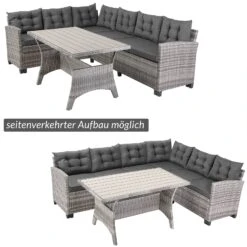 Polyrattan Ecklounge Lissabon Grau/Anthrazit Inkl. Kissen -GartenMeister Verkäufe 356888c4a50bbea73a7523e3c1ed086b de 994645d 17 1