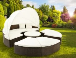 Polyrattan Sonneninsel Braun/Creme Ø230cm -GartenMeister Verkäufe 3763dca340094aba533c0d8f8364e882 de 101944g2 1