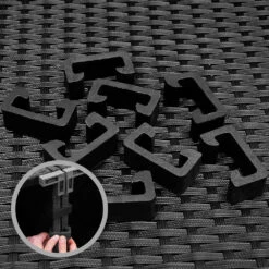 Polyrattan Ecklounge Schwarz/Anthrazit Dicke Rückenpolster -GartenMeister Verkäufe 38b63e22194a67dc3ab87ef34309d646 de 995174d 20 1