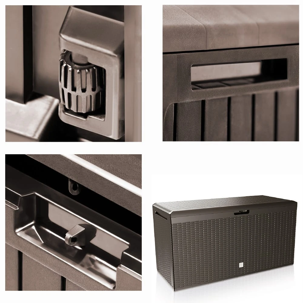 Auflagenbox Rato Plus Braun 290L Rollen 2 Auflagenbox Rato Plus Braun 290L Rollen – Bild 2