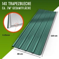 Trapezblech 14er-Set Grün 110x46cm -GartenMeister Verkäufe 3a73943c86ce84b6226aad89a5132936 05 109613 on dts amz high de 1