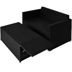 Polyrattan Bank Schwarz/Creme Mit Stauraum -GartenMeister Verkäufe 3af45fb30582f34df3a0130a69c193f4 de 991016d 8 1