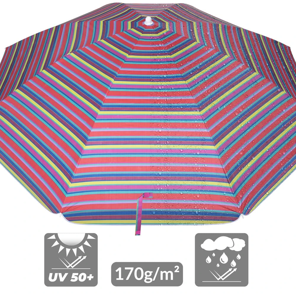 Sonnenschirm Crete Bunt 200cm Neigefunktion 3 Sonnenschirm Crete Bunt 200cm Neigefunktion – Bild 3