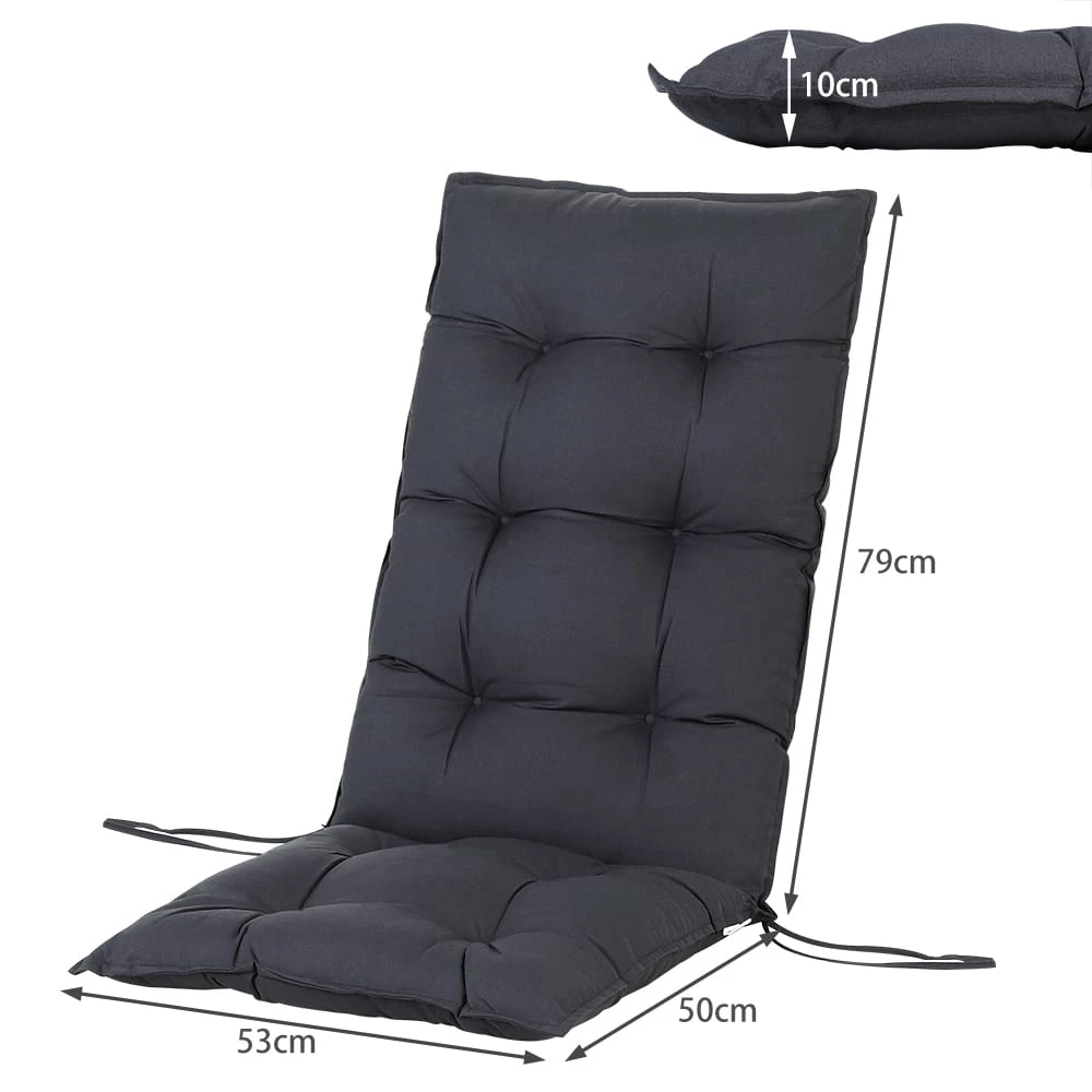 Sitzkissen 6er-Set Cozy Vanamo Anthrazit 129x53x10cm 5 Sitzkissen 6er-Set Cozy Vanamo Anthrazit 129x53x10cm – Bild 5