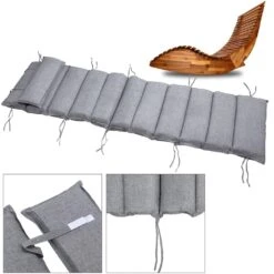 Auflage Schwungliege Grau Meliert 177x58x7cm -GartenMeister Verkäufe 3dd840662b331e2759937f3209bcc8e9 a de 108748g 1