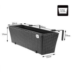 Polyrattan Blumenkasten 4er-Set Schwarz -GartenMeister Verkäufe 3f05a5cd8b1a13e090e30d9630851473 de 108062d 10