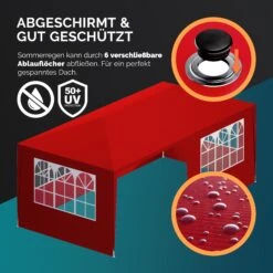 Festzelt Rimini Rot 3x6m UV-Schutz 50+ 11 Festzelt Rimini Rot 3x6m UV-Schutz 50+ -GartenMeister Verkäufe 3f106390944a06f306e33033c7c0b4f3 05 109737 on dts amz high de