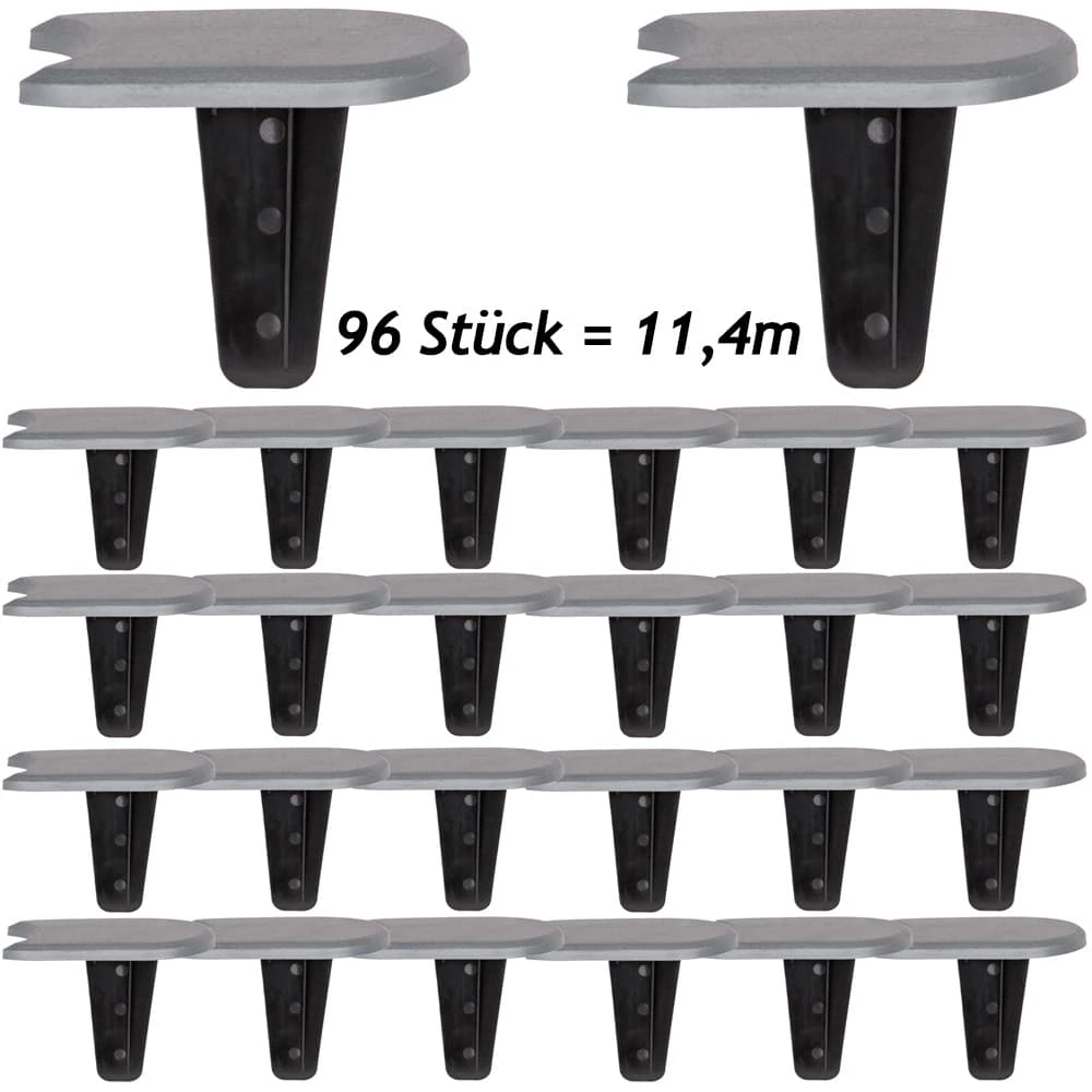 Beeteinfassung 3er-Set Grau 11,4m 2 Beeteinfassung 3er-Set Grau 11,4m – Bild 2