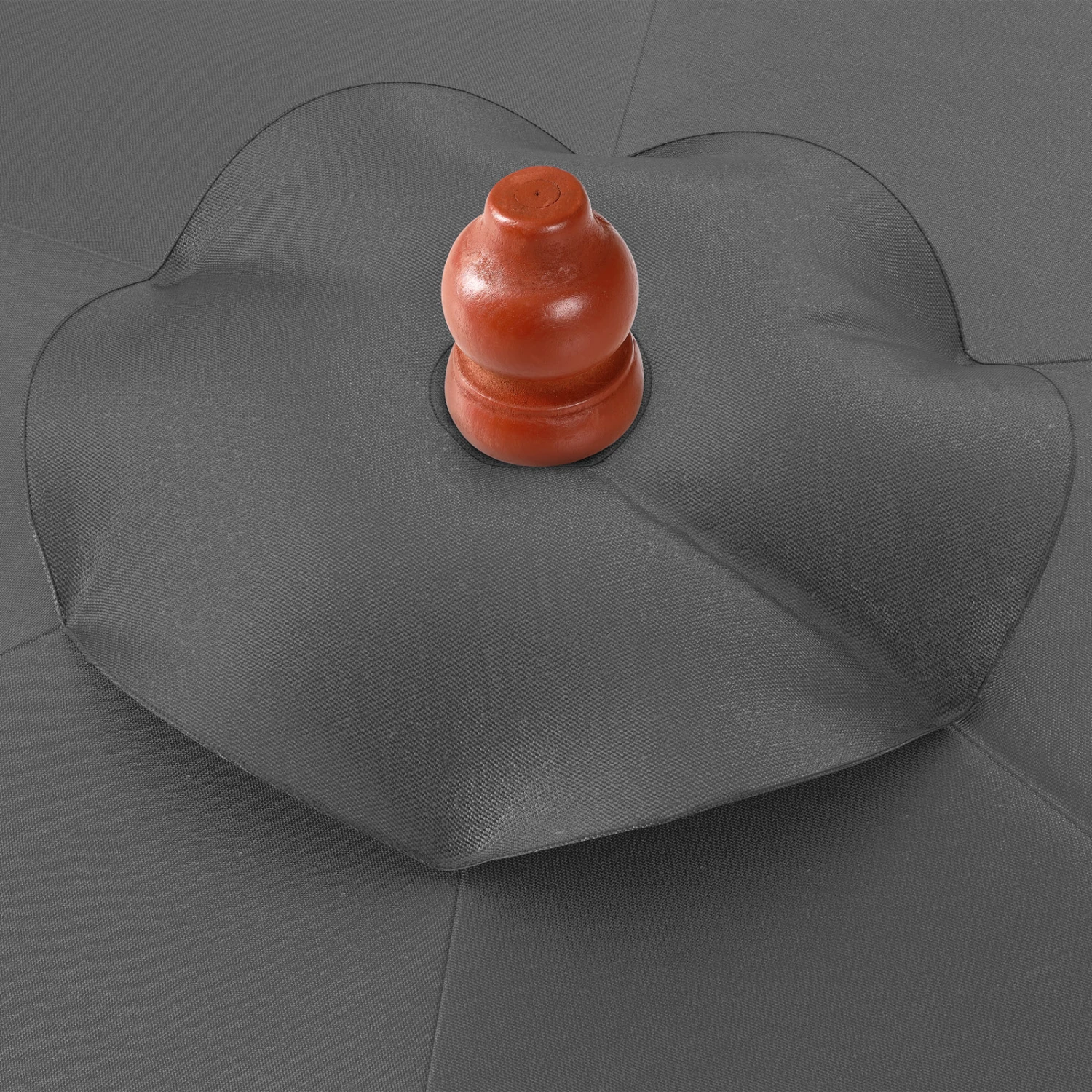 Sonnenschirm Anthrazit Holz Ø330cm UV-Schutz 50+ 4 Sonnenschirm Anthrazit Holz Ø330cm UV-Schutz 50+ – Bild 4