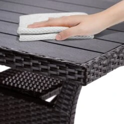 Polyrattan Gartentisch Takeo Braun 190x90x75cm WPC -GartenMeister Verkäufe 43cb47ca24c8aeade9ea09e4082a2f1e de 995689d 30 3