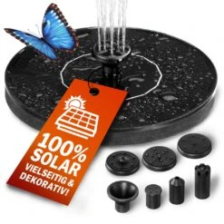 Solar Springbrunnen Schwarz 180L/h 160mm -GartenMeister Verkäufe 43de4a42c4bc66eb957a5d27ca4a2492 01 2 109565 on fs web low de 1