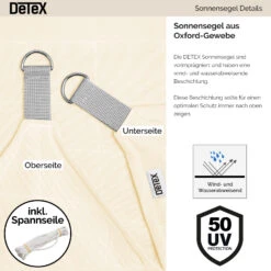 Sonnensegel Oxford Quadrat Creme 3x3m -GartenMeister Verkäufe 43fbbee5c9f566173f49a64e4e36ad04 de 881101d 25 1