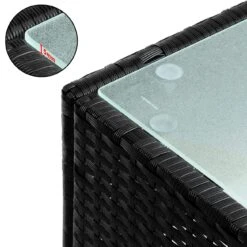 Polyrattan Beistelltisch Schwarz 58x58x42cm -GartenMeister Verkäufe 46fe26c732b6ecf919489323a333e037 de 102762d 11 1 1