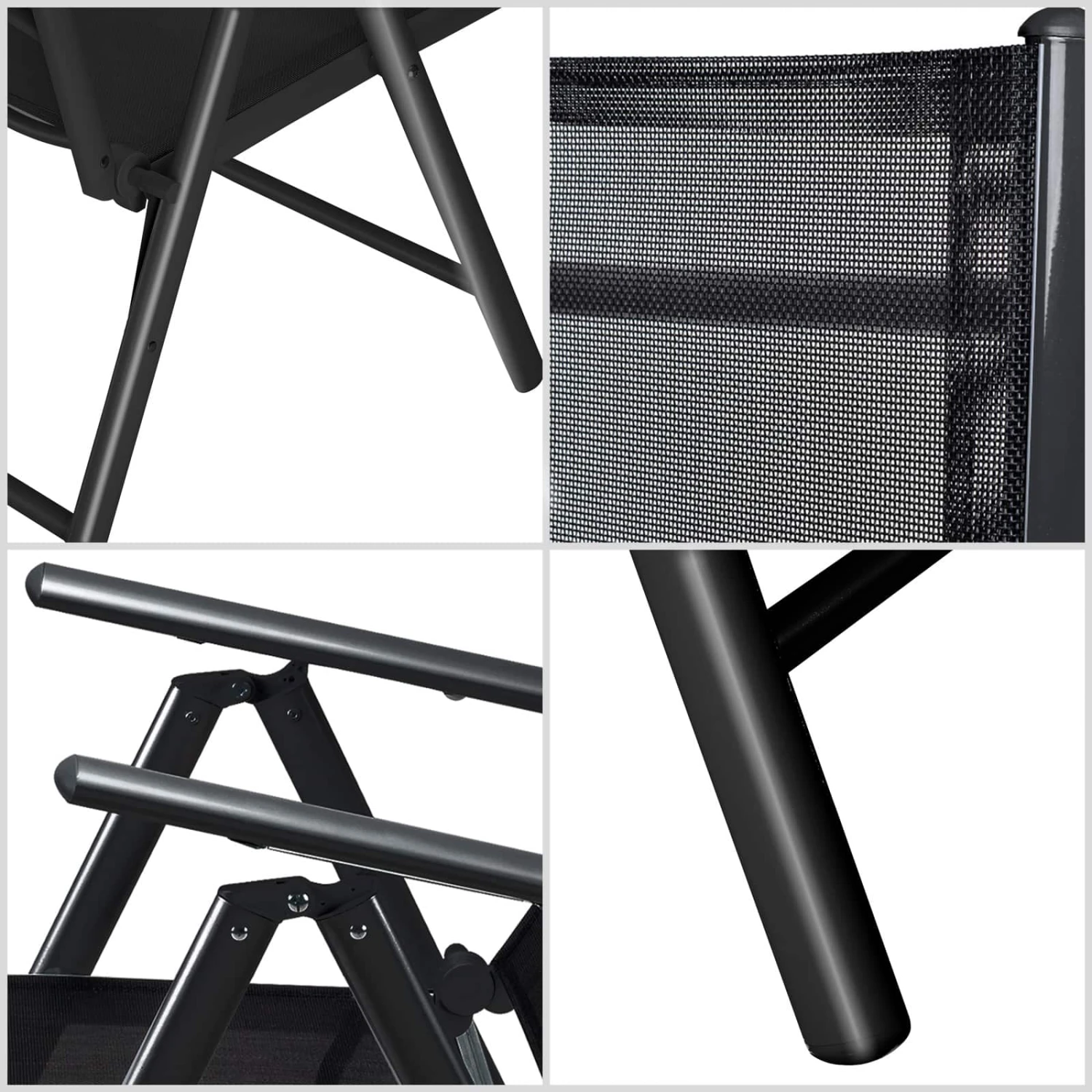 Garten-Sitzgruppe Bern 9-tlg. Anthrazit Alu 2 Garten-Sitzgruppe Bern 9-tlg. Anthrazit Alu – Bild 2