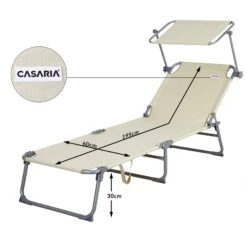 Sonnenliege Hawaii 2er-Set Beige Alu 195x60x30cm -GartenMeister Verkäufe 4868005964f93425a7577d4246dde87f de 101421d 4 1