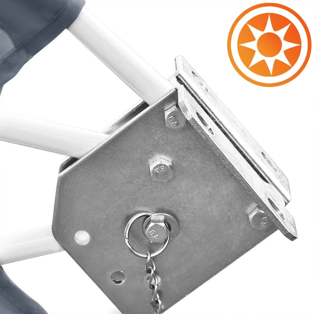 Balkonfächer 2er-Set Anthrazit 140x140cm Klappbar 6 Balkonfächer 2er-Set Anthrazit 140x140cm Klappbar – Bild 6