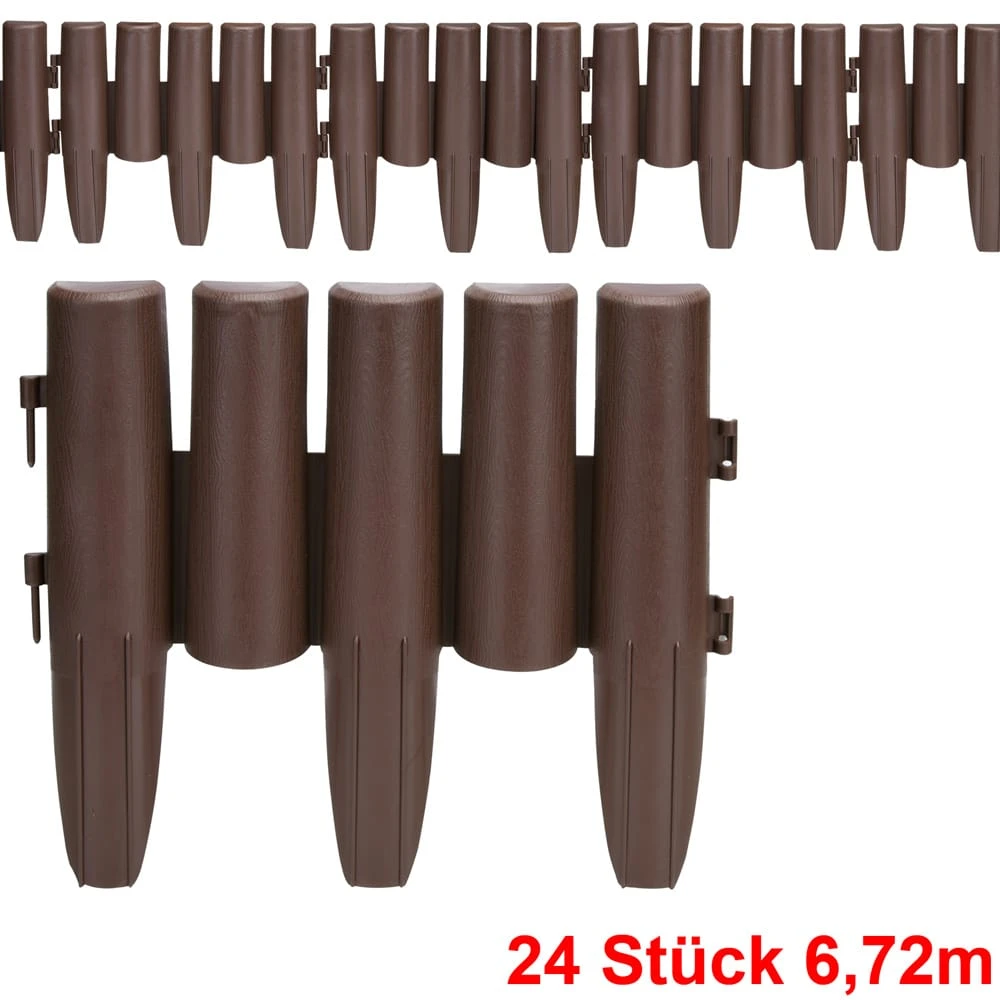 Beeteinfassung 3er-Set Braun 6,72m 4 Beeteinfassung 3er-Set Braun 6,72m – Bild 4