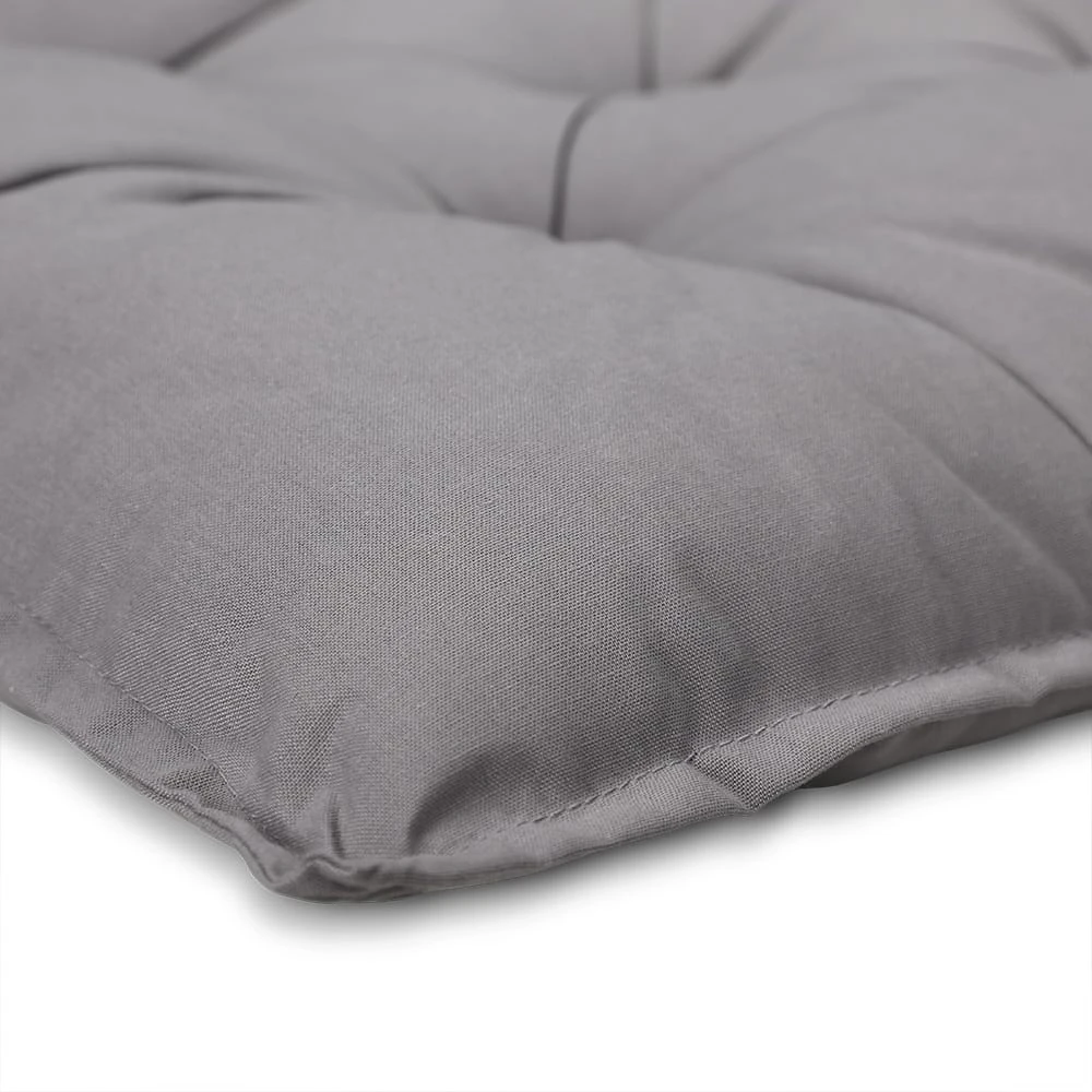 Sitzkissen 4er-Set Hellgrau 40x40x8cm 2 Sitzkissen 4er-Set Hellgrau 40x40x8cm – Bild 2