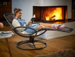 Relaxliege Eve Mokka Mit Schaukelfunktion