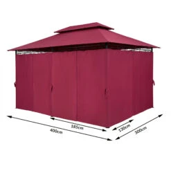 Pavillon Topas Bordeauxviolett 3x4m UV-Schutz 50+ -GartenMeister Verkäufe 4cea8b717a41cc19b40d49db08d594fa de 994679d 1 1