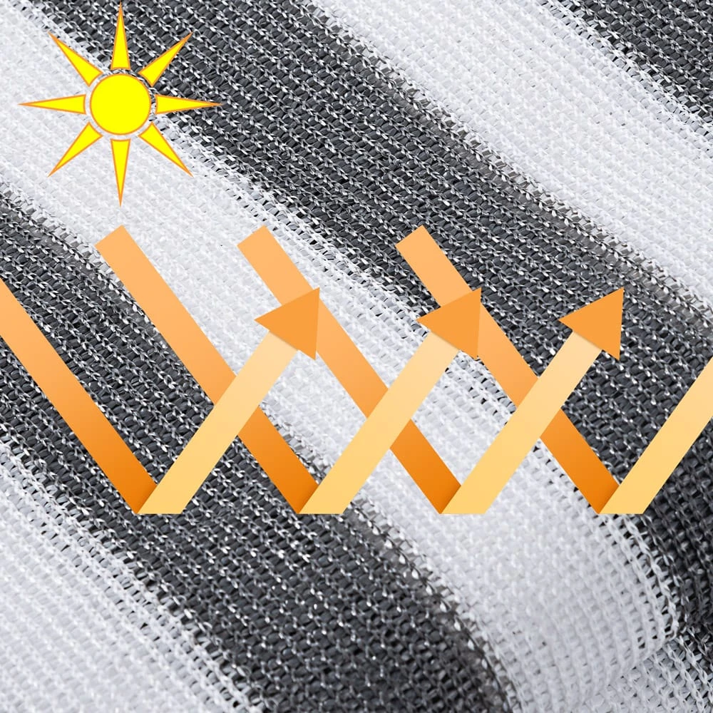 Balkonsichtschutz Grau/Weiß 1,2x10m 7 Balkonsichtschutz Grau/Weiß 1,2x10m – Bild 7