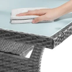 Polyrattan Gartentisch Takeo Grau 190x90x74cm Glas -GartenMeister Verkäufe 4f0690461fe283bd737c4d79d55d8485 de 995695d 30 1