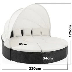 Polyrattan Sonneninsel Schwarz/Creme Ø230cm -GartenMeister Verkäufe 510b05a09e6b4b5ab2510e12da47ca68 de 102314d 9 1