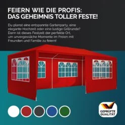 Festzelt Rimini Rot 3x6m UV-Schutz 50+ 15 Festzelt Rimini Rot 3x6m UV-Schutz 50+ -GartenMeister Verkäufe 510ff121159f45074cd60071e5377398 03 109737 on dts amz high de