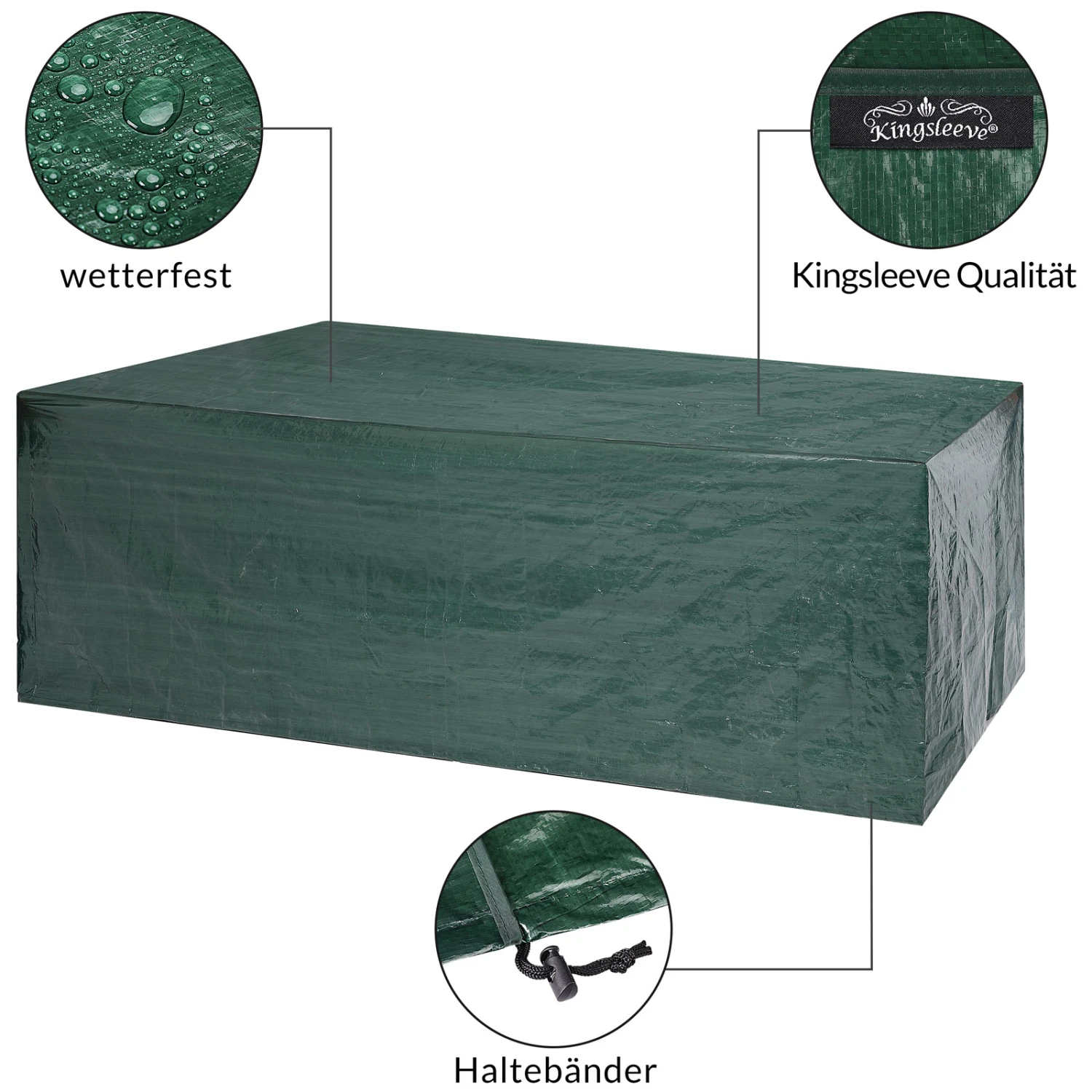 Abdeckung Sitzgarnitur Grün 308x138x89cm 7 Abdeckung Sitzgarnitur Grün 308x138x89cm – Bild 7