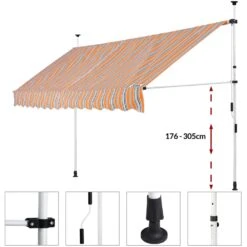 Klemmmarkise Orange/Schwarz/Weiß 350cm 11 Klemmmarkise Orange/Schwarz/Weiß 350cm -GartenMeister Verkäufe 54e0f5252f45fc0d71d0127485073fb4 de 108281g 1 1 2