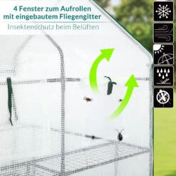 Foliengewächshaus 195x143x143cm -GartenMeister Verkäufe 55ccbf47efe9b309525a47e72f89c282 de 108241d 13 1