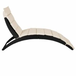 Polyrattan-Sonnenliege Halbmond Schwarz Klappbar -GartenMeister Verkäufe 5635af1f0f2b8f7383415c49f0931667 de 106243d 3 1