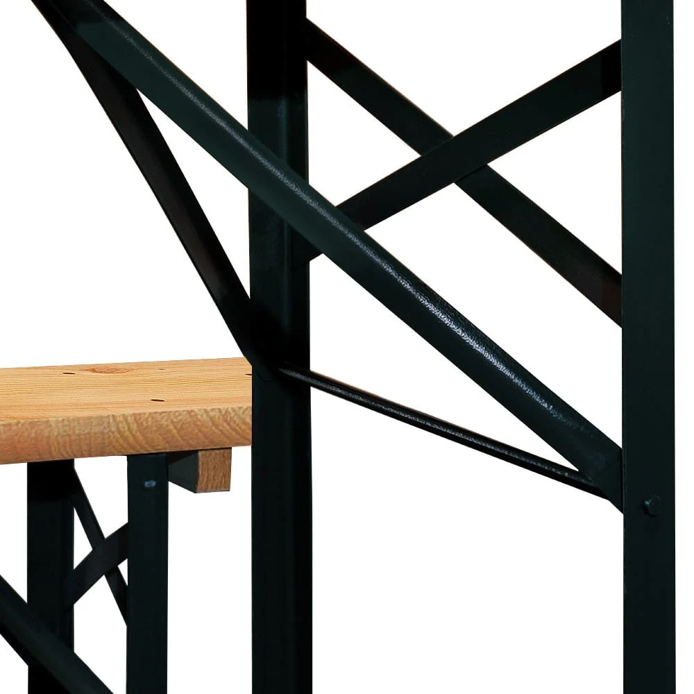 Bierzeltgarnitur 3-tlg. 170cm Klappbar 2 Bierzeltgarnitur 3-tlg. 170cm Klappbar – Bild 2