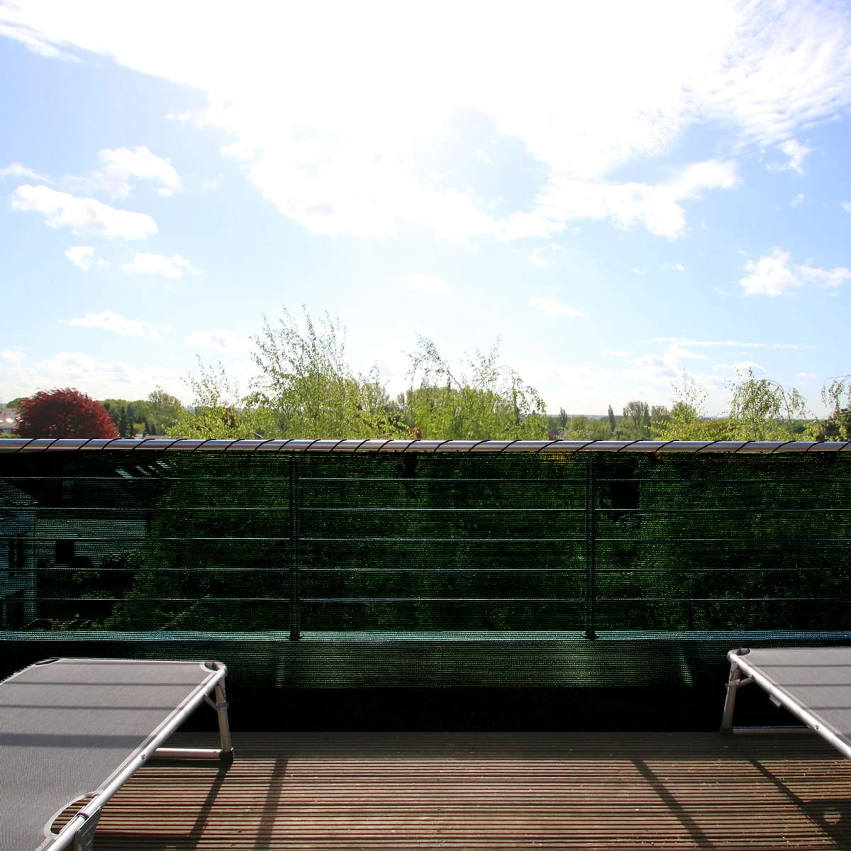 Balkonsichtschutz Dunkelgrün 1,2x10m 6 Balkonsichtschutz Dunkelgrün 1,2x10m – Bild 6