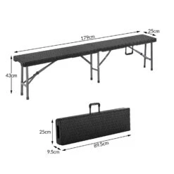 Rattanbänke Malmö 2er-Set Schwarz 180cm -GartenMeister Verkäufe 582cdd7f2e5b1e64e470dcec9f0b9df0 1