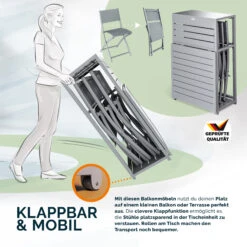 Sitzgruppe Garten 4-tlg. Grau Metall Klappbar 15 Sitzgruppe Garten 4-tlg. Grau Metall Klappbar -GartenMeister Verkäufe 59b0166f5027a9bd97a527463a5a5cbb 03 109686 on dts amz high de 1