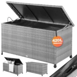 Polyrattan Auflagenbox Grau 122x56x61cm Mit Rollen 21 Polyrattan Auflagenbox Grau 122x56x61cm Mit Rollen -GartenMeister Verkäufe 5d9e6651fccd4dc954d1f83b02f8f00c 01 108641 on fs amz high de