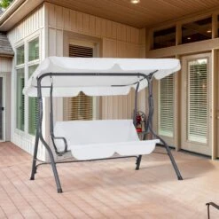 Hollywoodschaukel Hellgrau Mit Sonnendach -GartenMeister Verkäufe 5dd55240b7c4f563e81d28f9dcda8cde de 107952d 10