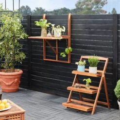 Balkonhängetisch Akazienholz 65x45x87cm FSC®-zertifiziert Klappbar -GartenMeister Verkäufe 5e0b038ad431c8a76061db1bf421f8c5 de 102331d 8