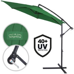 Ampelschirm Grün Alu Ø330cm UV-Schutz 50+ -GartenMeister Verkäufe 5e98d8ffe40d96ace0bb401520107447 de 104082g 3
