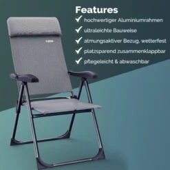 Gartenstuhl 2er-Set Grau Alu Klappbar -GartenMeister Verkäufe 612fdaeb45d34b185fb02e341d1eab77 05 109579 on dts amz high de 1 1