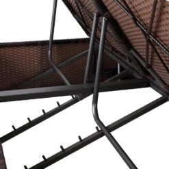 Polyrattan Sonnenliege Braun/Creme 196x116x38cm -GartenMeister Verkäufe 62745e50d44f205a2fa62b3a706ef605 de 992873d 9