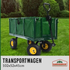 Transportwagen Grün 114x52x64cm 550kg -GartenMeister Verkäufe 629229209d9c14ff8ca7d78b110318f0 de 101631d 21