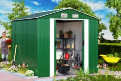 Geräteschuppen Grün Metall 312x257x177,5cm -GartenMeister Verkäufe 62e12e4d94e020ddfde472486432b016 de 990744g1 1