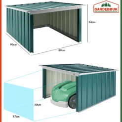Mähroboter Garage Grün Metall 89x90x54cm -GartenMeister Verkäufe 631be5625f4a58de57f9c0df292dba87 de 109177d 11 1