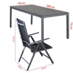 Garten-Sitzgruppe Bern 9-tlg. Anthrazit Alu WPC -GartenMeister Verkäufe 64df4122c7dd2f47f419e31d2ade345f de 994337d 16 1