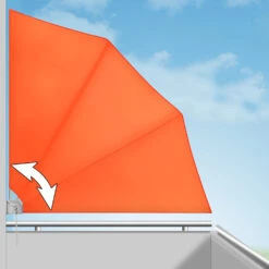 Balkonfächer Orange 140x140cm Klappbar -GartenMeister Verkäufe 64ec91ed472a83186990d79c7508b677 de 101456d 5