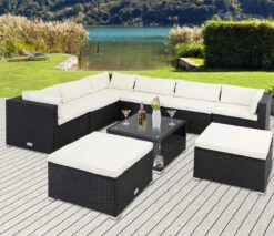 Polyrattan Ecklounge XXL Schwarz/Creme Inkl. Kissen -GartenMeister Verkäufe 65c62a6e425da8d4a6f99f7d03a0aca3 de 995172d 13 1