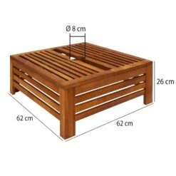 Schirmständer Abdeckung Akazienholz 62x62x26cm -GartenMeister Verkäufe 66bed8a174e981febc0f0e5e550abd8a de 103754d 5 1